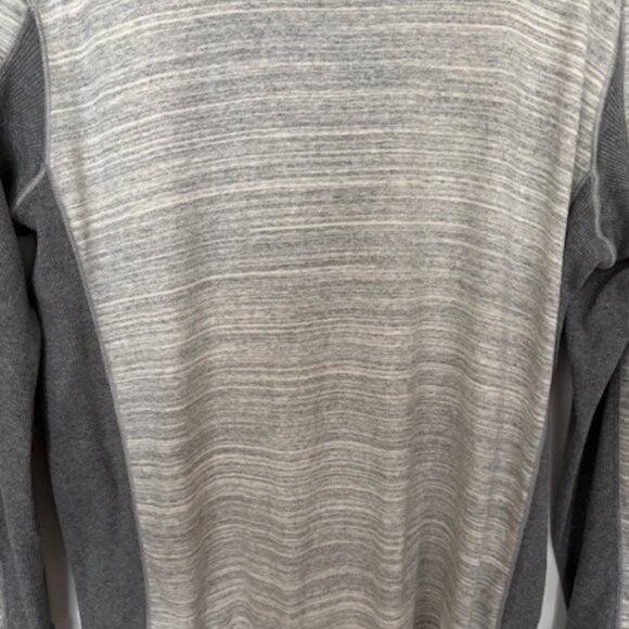 MENS CALVIN KLEIN SLIM FIT 100% COTTON GRAY LONG SLEEVE LOGO PULLOVER. SZ. XL - Picture 3 of 4